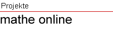 Projekte &Uuml;bersicht